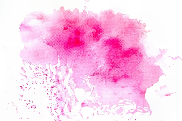 Foto abstracte aquarel backgroundsplash kleur roze op papier