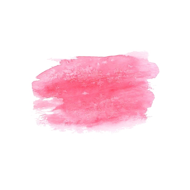 Abstracte aquarel handgeschilderde plek. aquarel ontwerpelement. aquarel roze achtergrond.