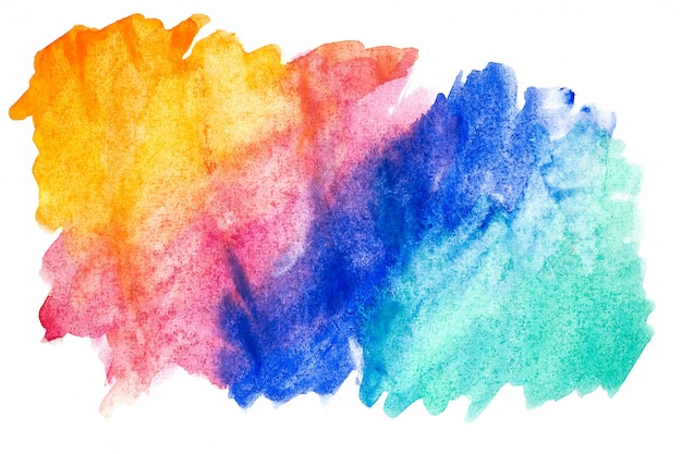 Abstracte aquarel kunst hand verf op witte achtergrond.