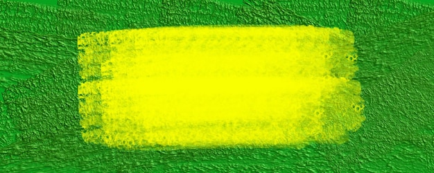 Abstracte behangkwast voor banner groene en gele kleuren braziliaanse vlagstijl