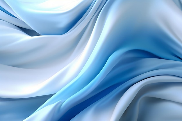 Abstracte blauwe 3D-golven achtergrondbanner