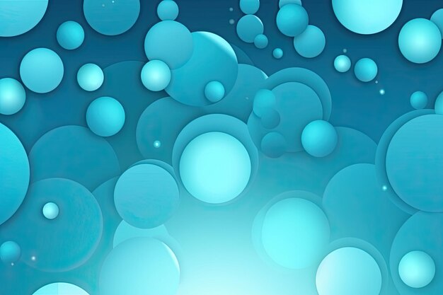 Foto abstracte blauwe achtergrond met bubbels