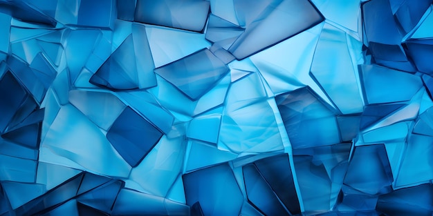 Abstracte blauwe achtergrond met gebroken glas