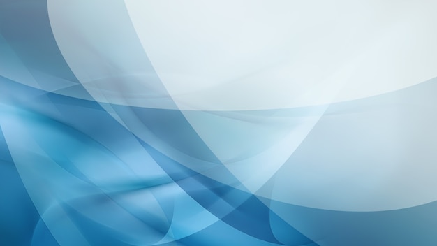 Foto abstracte blauwe achtergrond met gladde glanzende lijnen