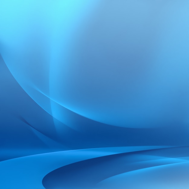Abstracte blauwe achtergrond met gladde lijnen