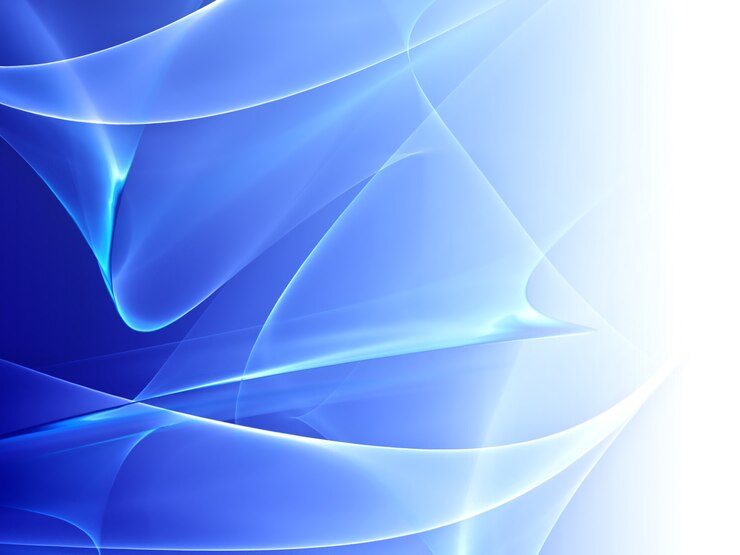 Foto abstracte blauwe achtergrond met vloeiende witte lijnen