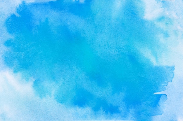 Abstracte blauwe aquarel achtergrondstructuur