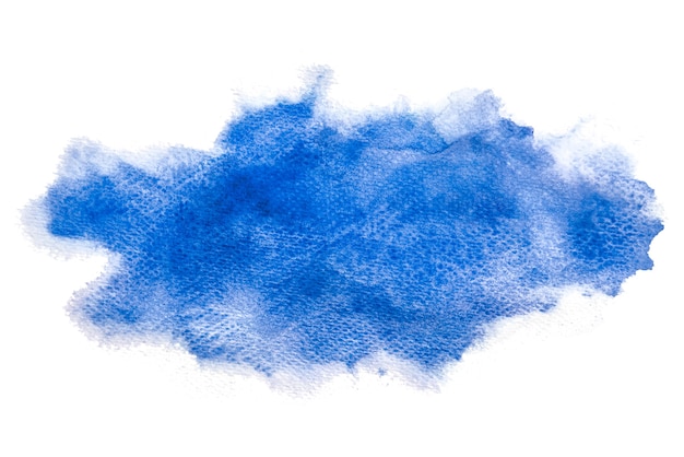 Abstracte blauwe aquarel spatten