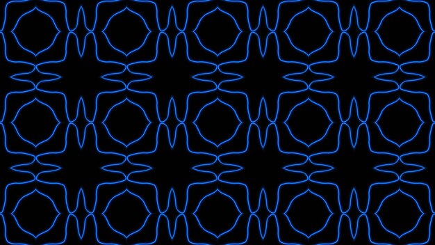 Abstracte blauwe geometrische naadloze patroonachtergrond Premium Foto