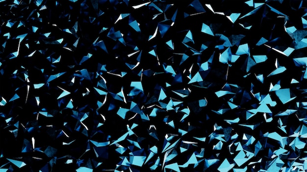abstracte blauwe kristal 3d achtergrond v2