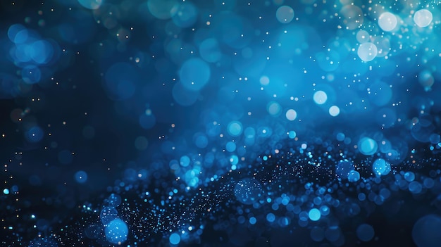 abstracte blauwe licht bokeh achtergrond