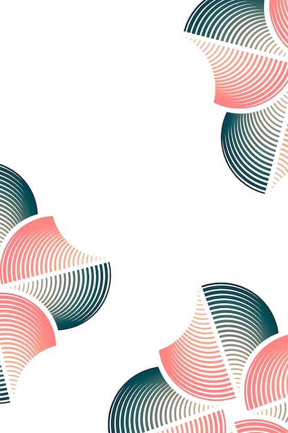 Abstracte bloem png rand frame abstracte geometrische illustratie