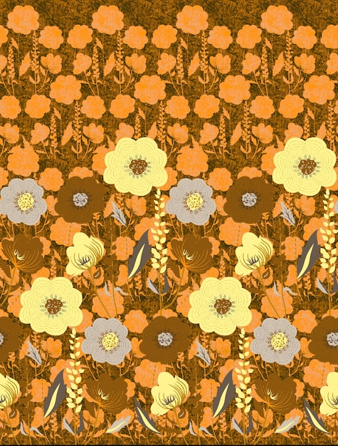 Abstracte bloemen achtergrond Voor het drukken op textiel verpakkingspapier postkaarten notitieboeken en andere