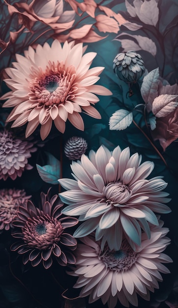Abstracte bloemtextuur backgrund