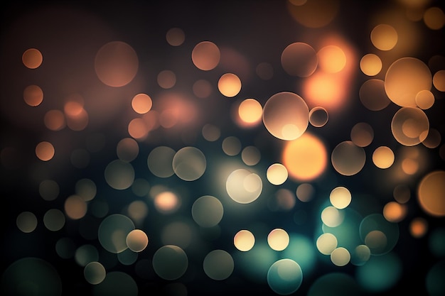 Foto abstracte bokeh generatieve ai als achtergrond