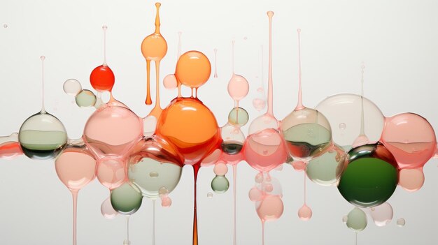 Abstracte bubbels Fancy moderne abstracte 3D-kunst illustraties met kleur bubbels
