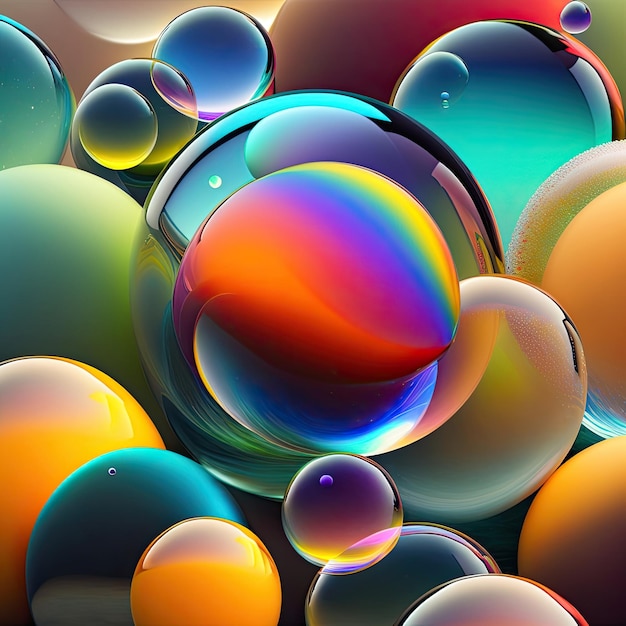 Abstracte bubbels