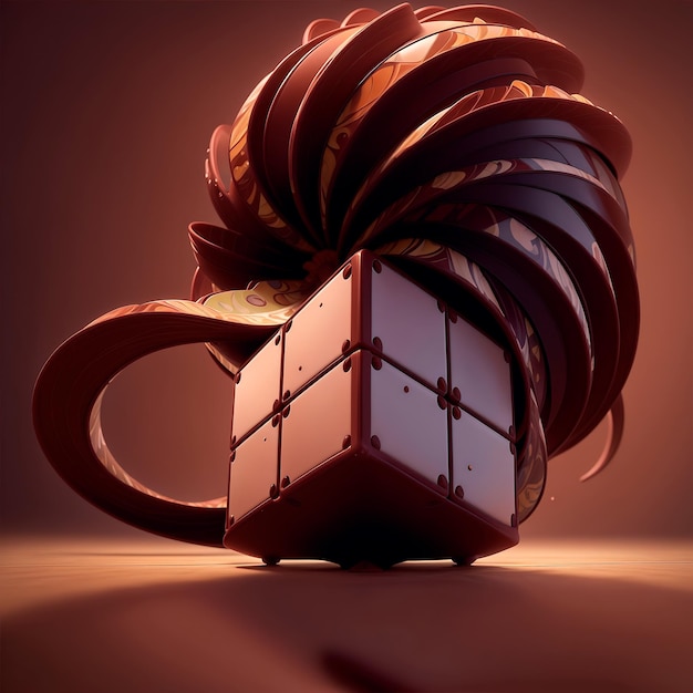 Abstracte chocoladestijl