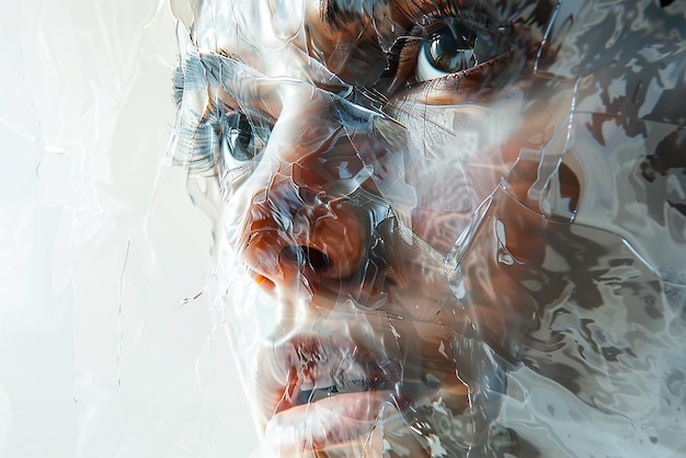 Foto abstracte complexiteit portret van de mensheid