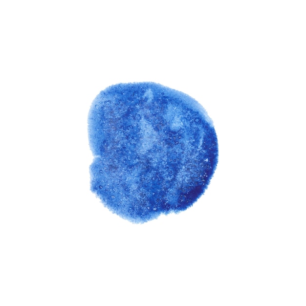 Abstracte creatieve minimalistische blauwe aquarel textuur geïsoleerd Aquarel hand getekende textuur voor achtergronden