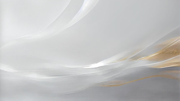 Abstracte elegante golfbeweging grijze achtergrond met gouden penseeleffect