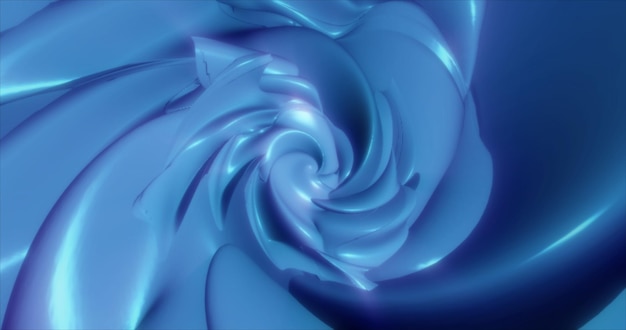 Foto abstracte futuristische achtergrond gemaakt van blauwe gloeiende energiegolven en hitech magische lijnen