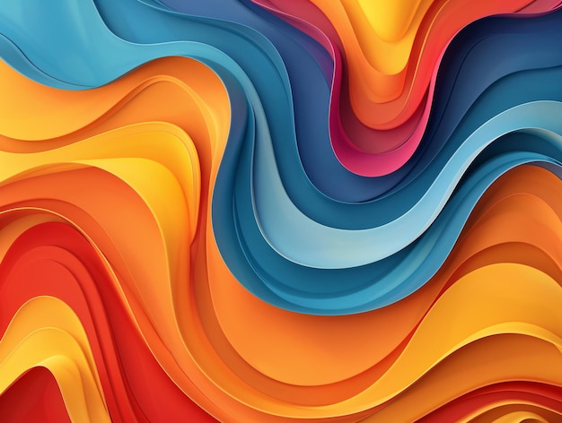 Foto abstracte gekleurde heldere golven achtergrond