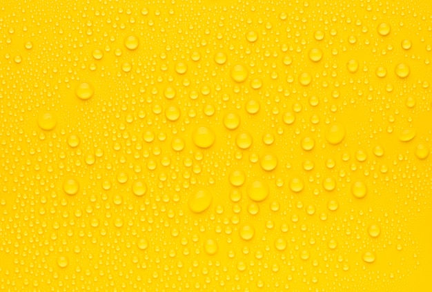 abstracte gele waterdruppel achtergrond