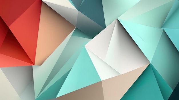 Abstracte geometrische papier gesneden 3D-textuur banner pastel achtergrond