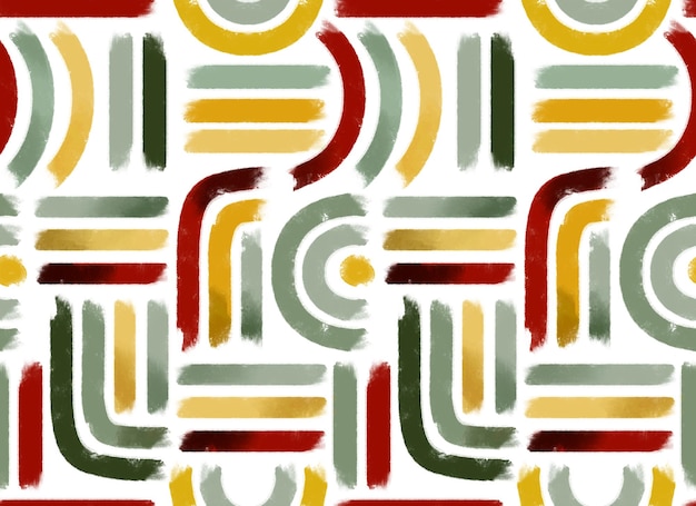 Abstracte geometrische patroon Schilderen penseelpatroon