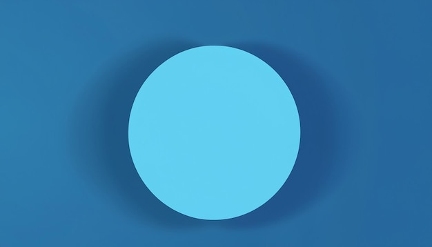 abstracte geometrische ronde vorm op blauwe achtergrondontwerp