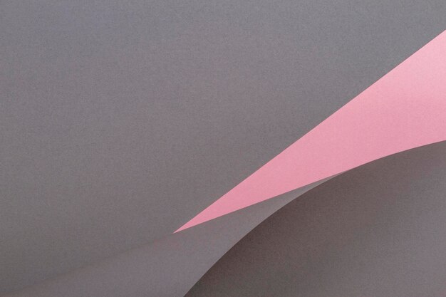 Foto abstracte geometrische vorm grijze en roze kleur papier achtergrond