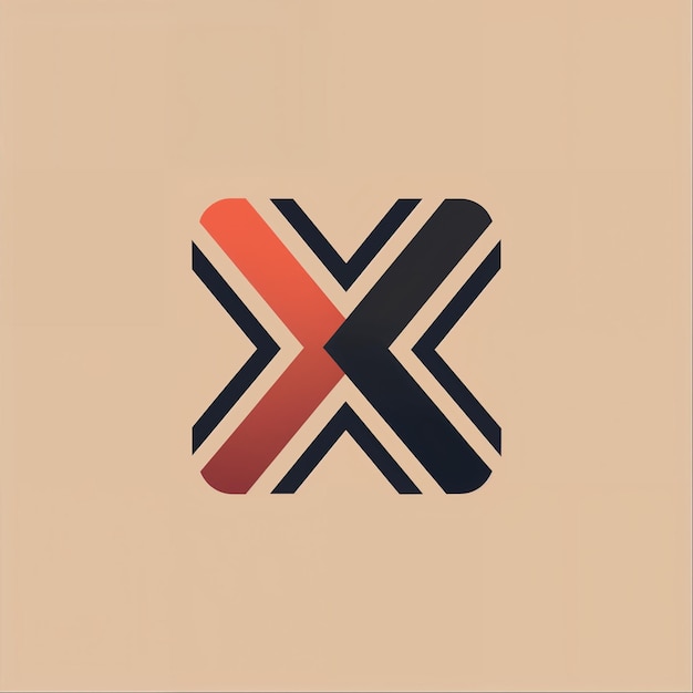Abstracte Geometrische X Logo Design