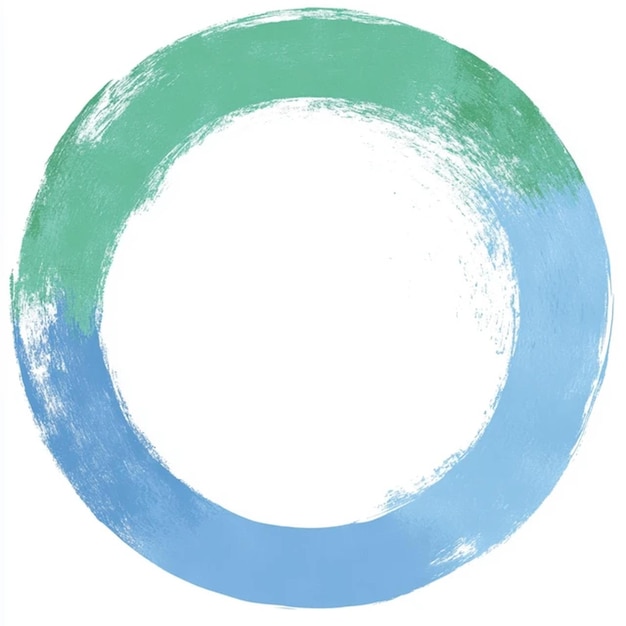 Abstracte geschilderde cirkel