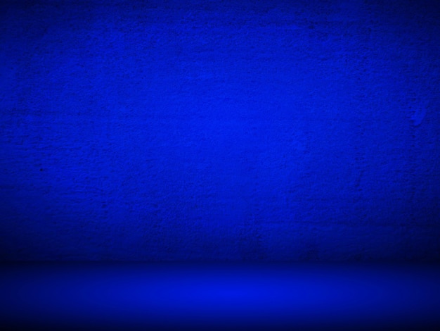 Abstracte gladde blauwe studio kamer achtergrond gebruikt voor product display banner sjabloon