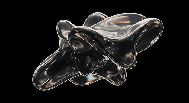 Abstracte glanzende vorm