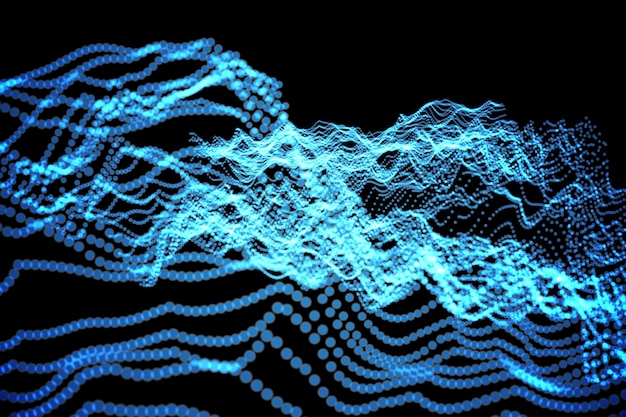 Abstracte gloeiende zwarte achtergrond