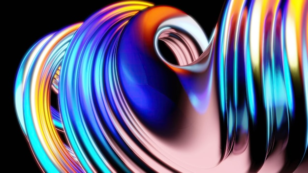 Foto abstracte golven 3d-illustratie