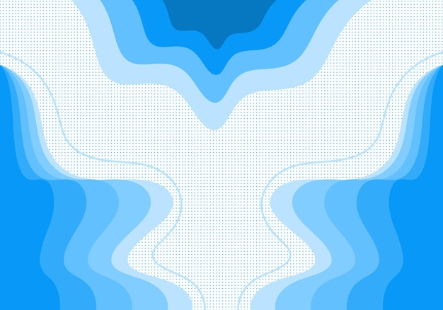 Abstracte golvende moderne blauwe achtergrond
