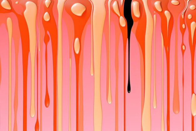 Foto abstracte golvende vloeistof roze en perzik achtergrond generatieve ai