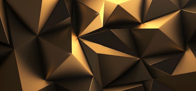 Abstracte Gouden 3D Achtergrond