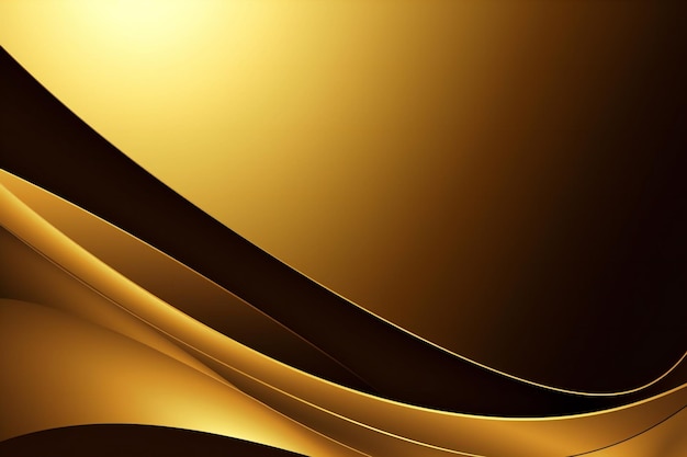 Abstracte gouden achtergrond met gladde lijnen