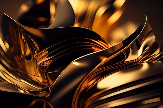 Abstracte gouden texturegeneratieve ai