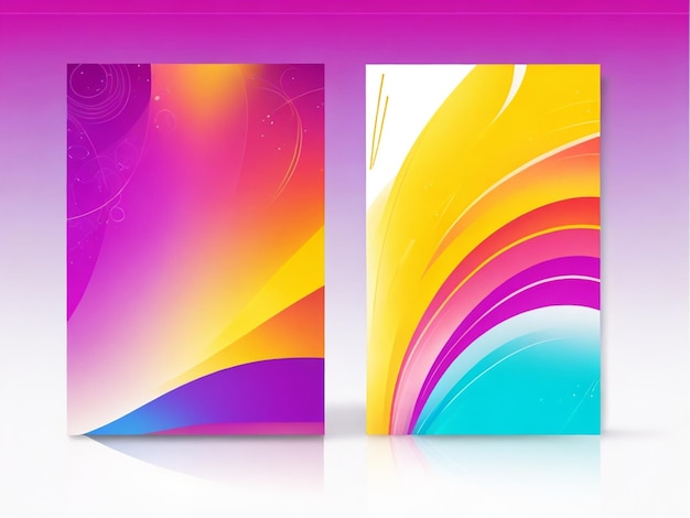 Abstracte gradiëntvector achtergrond voor het ontwerp van de omslag van zakelijke brochures