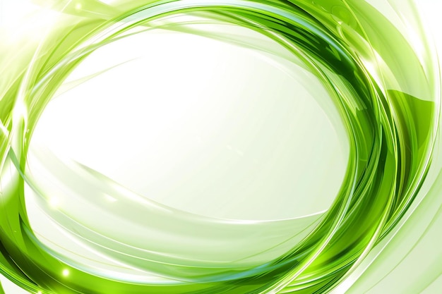 Abstracte groene achtergrond met wat gladde lijnen erin