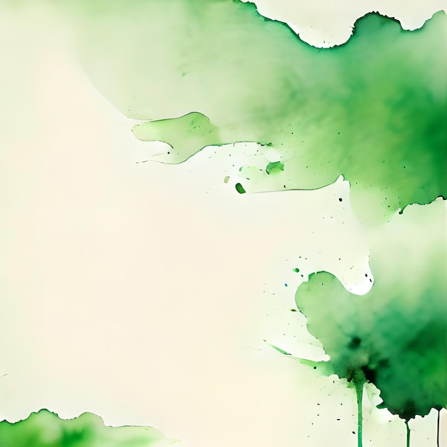 abstracte groene aquarel achtergrond sjabloon
