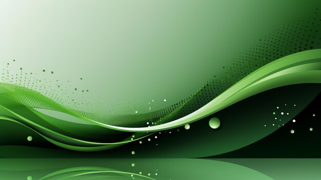 Abstracte groene banner met diagonale strepen en stip halftone vectorillustratie