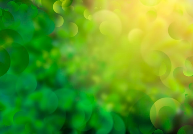 abstracte groene bokeh achtergrond met zonlicht en wazige bokeh