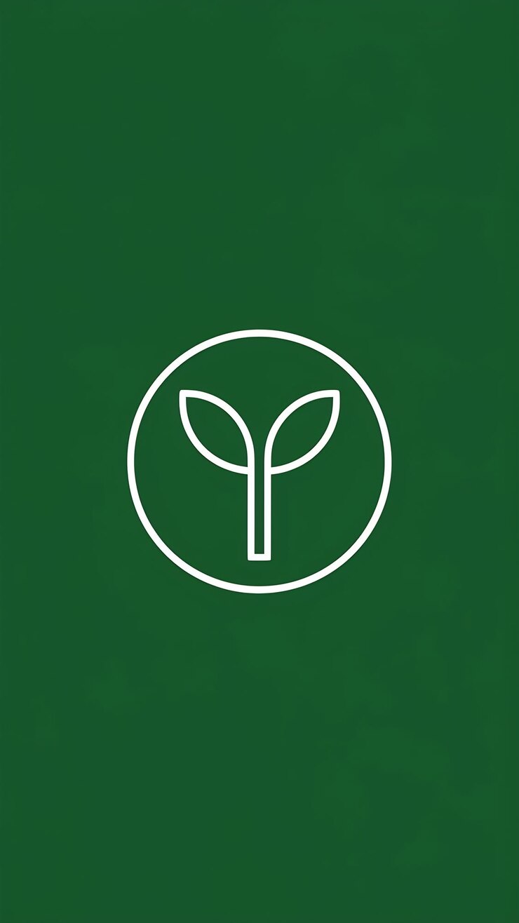 Foto abstracte groene cirkel ecologische symbool schone organische icoon letter y logo teken vectorontwerp