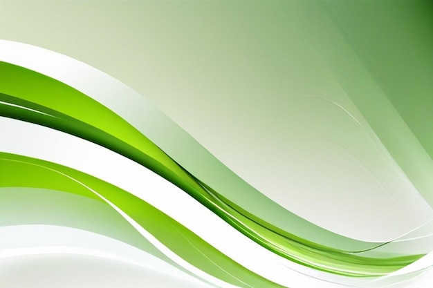 Abstracte groene en witte achtergrond met golven